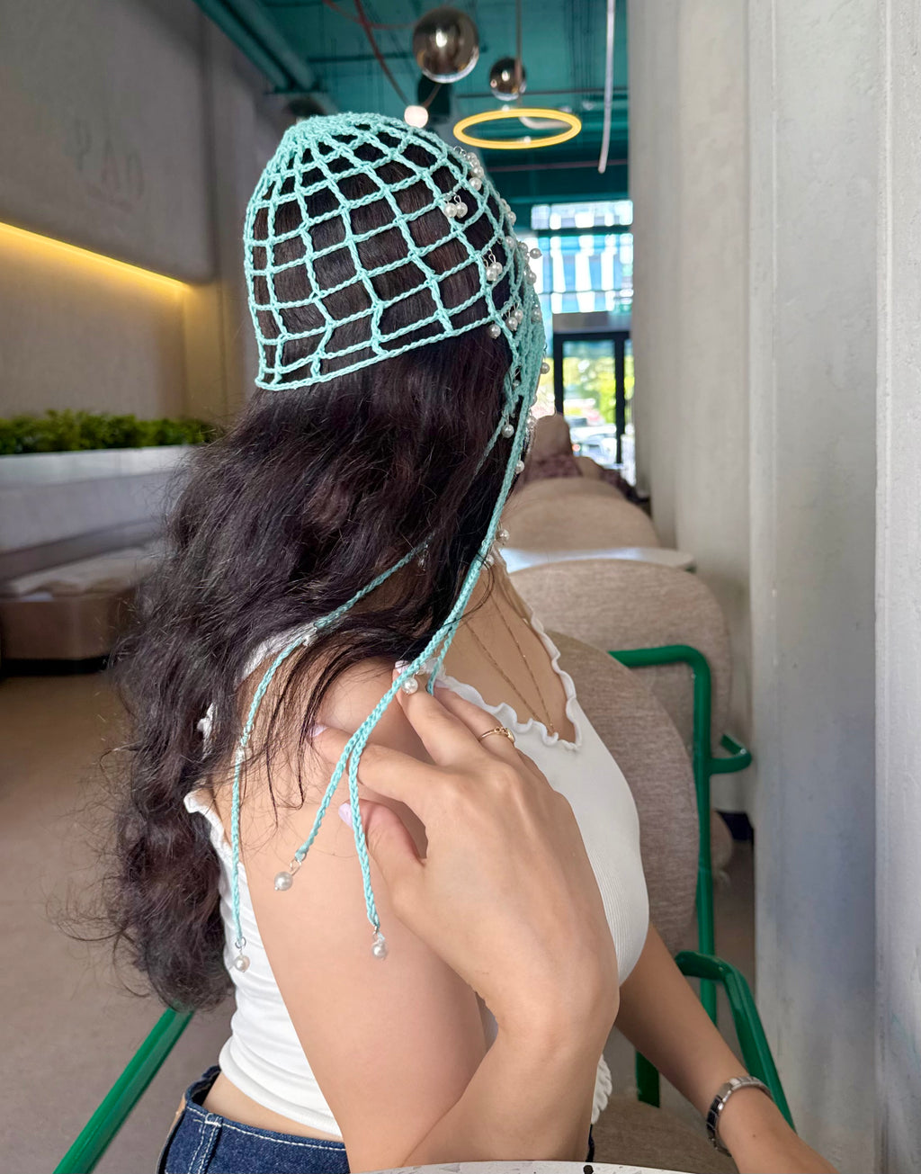 Sky pearl Bandana