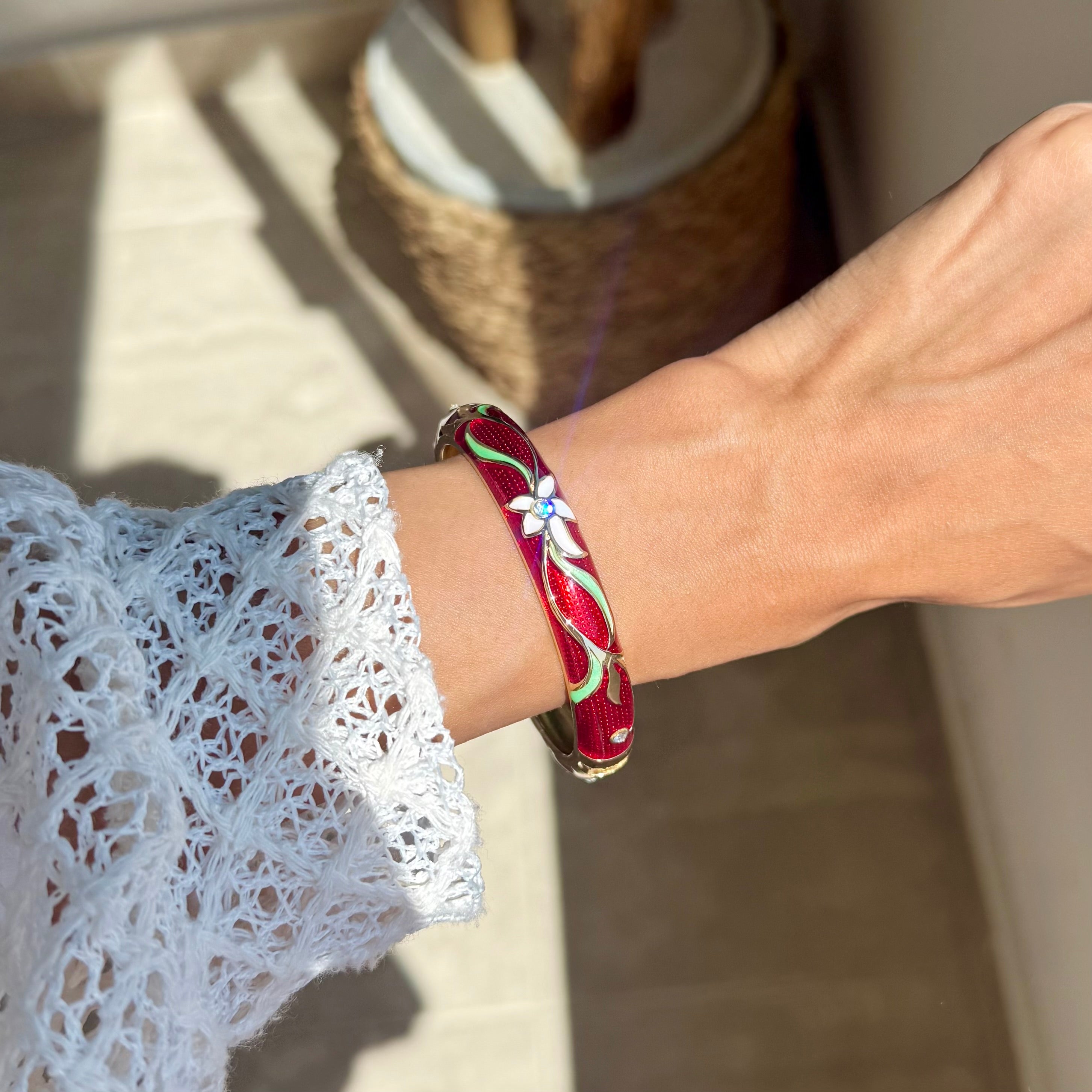 Floral bangle