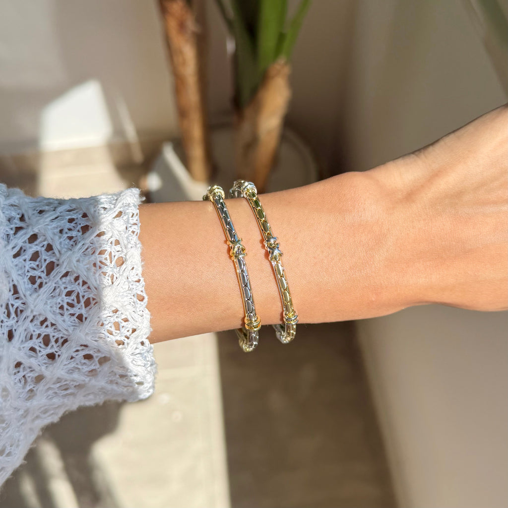 Twisted Gold bangle
