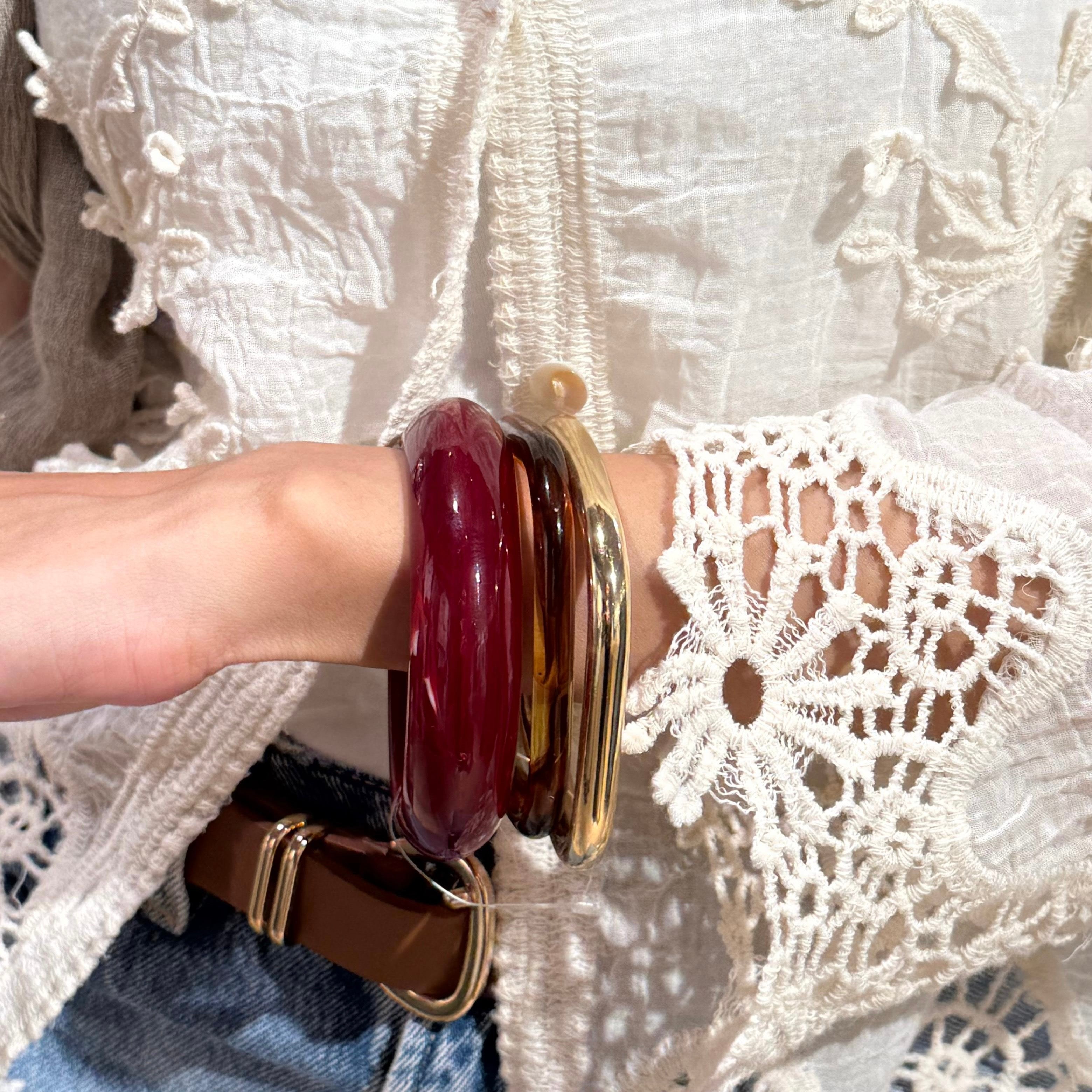 Colorful chunky bangles