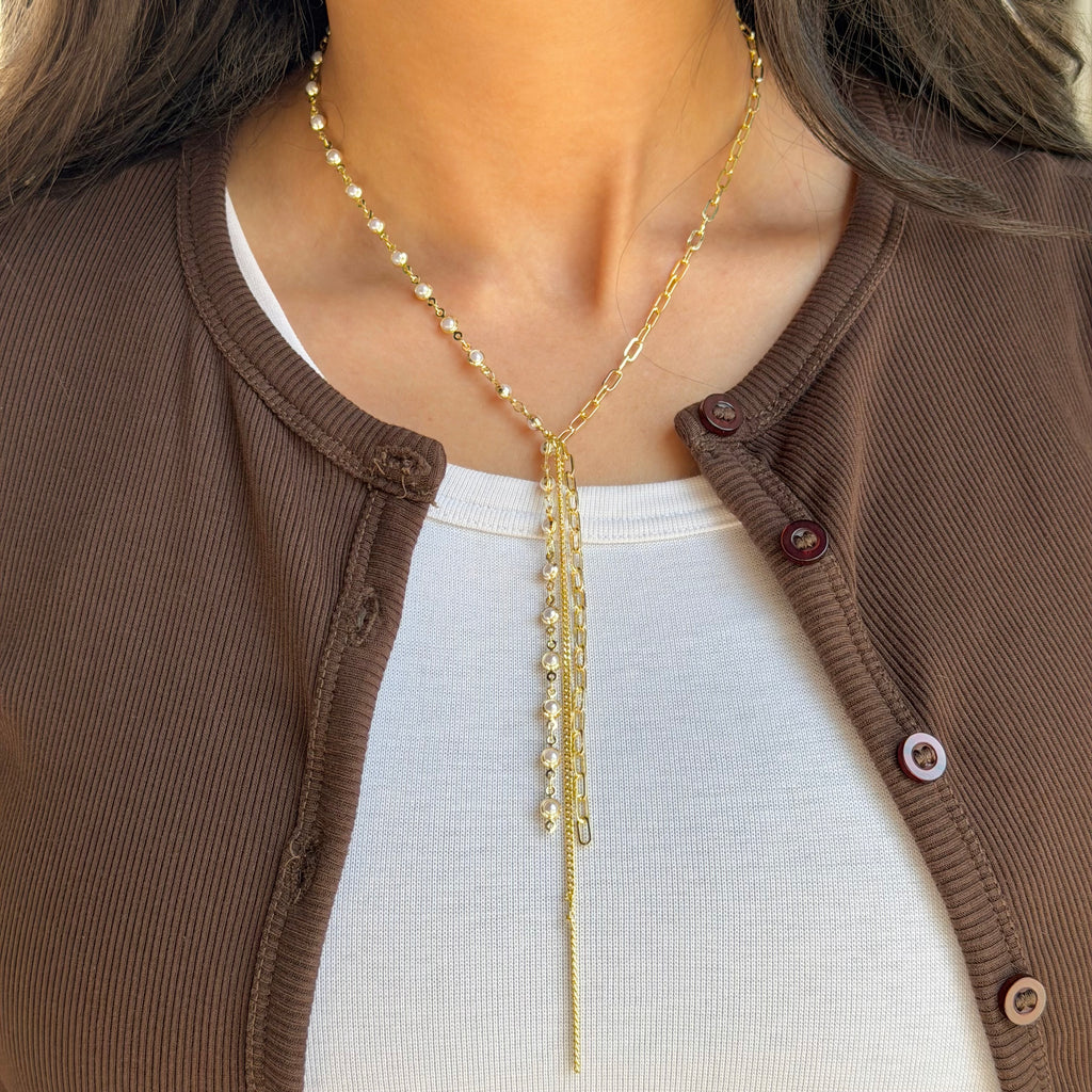 Pearly Drop Necklace