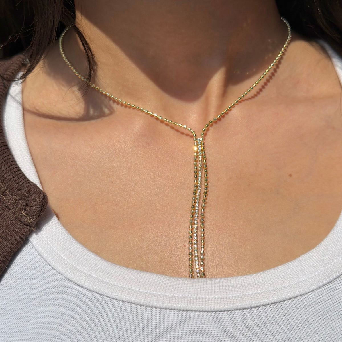 TENNIS DROP NECKLACE