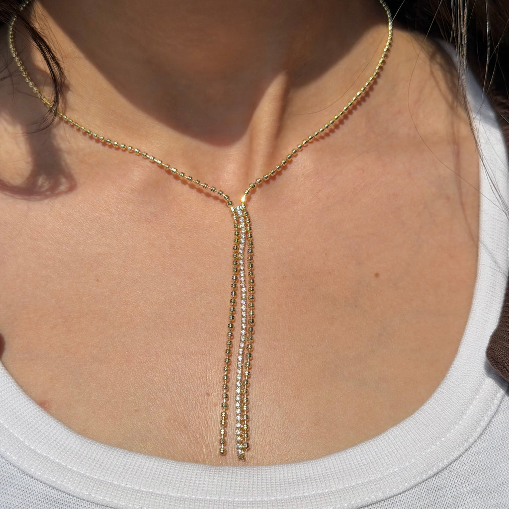 TENNIS DROP NECKLACE