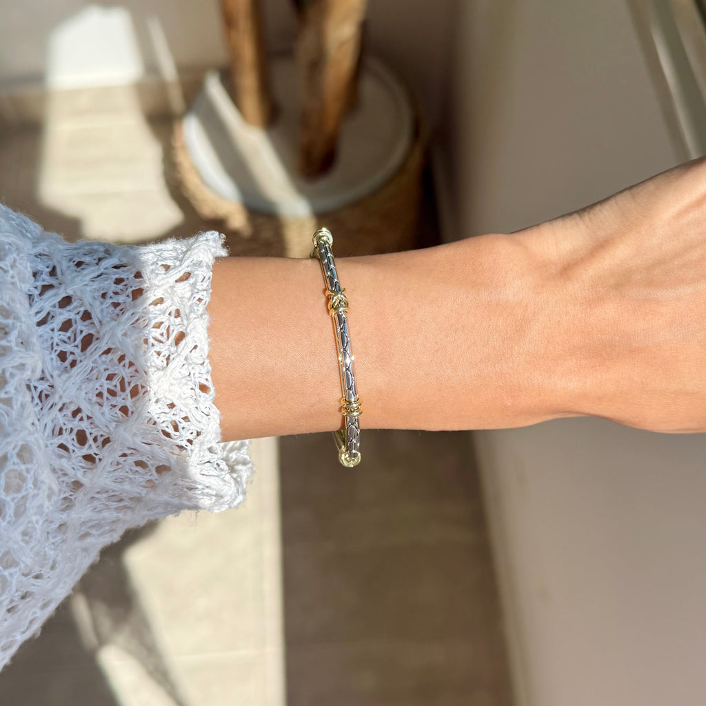 Twisted Gold bangle