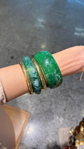 GREEN BULKY BANGELS
