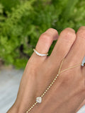 Diamond Curve pinky ring