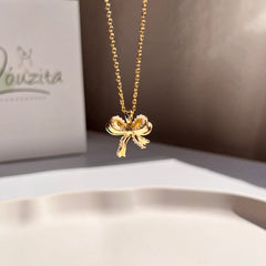 Bow tie necklace