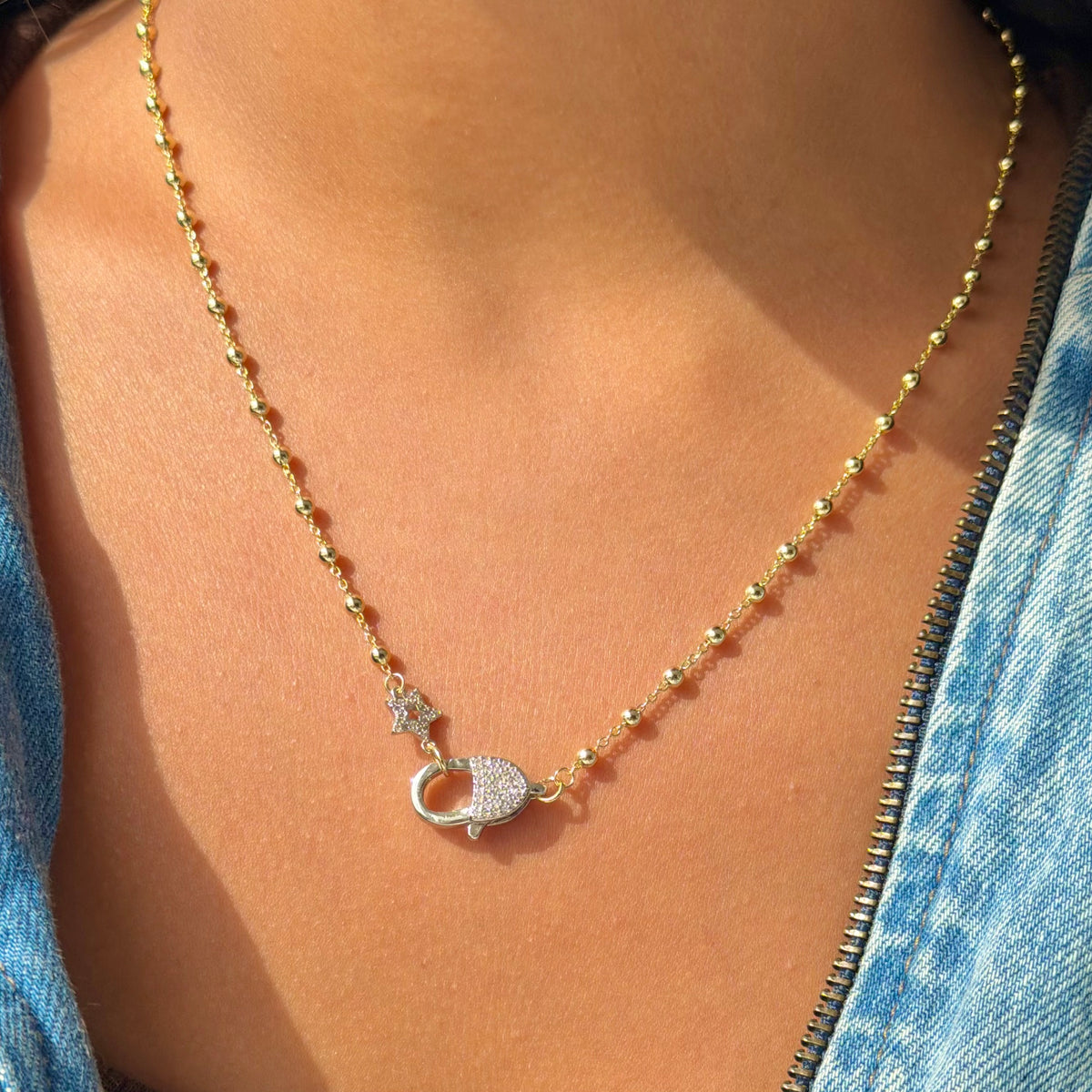 STARRY LOCK NECKLACE