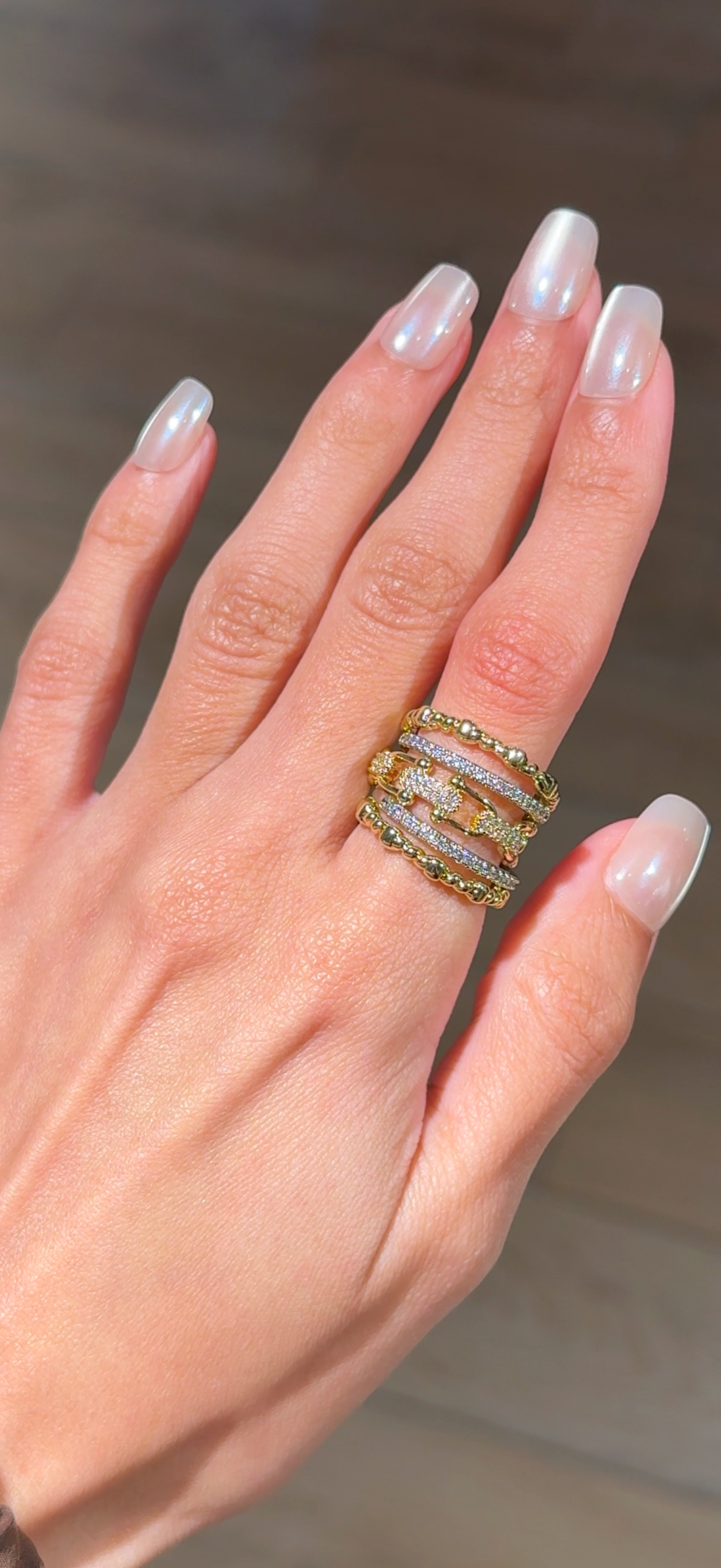 Tiffany layers ring