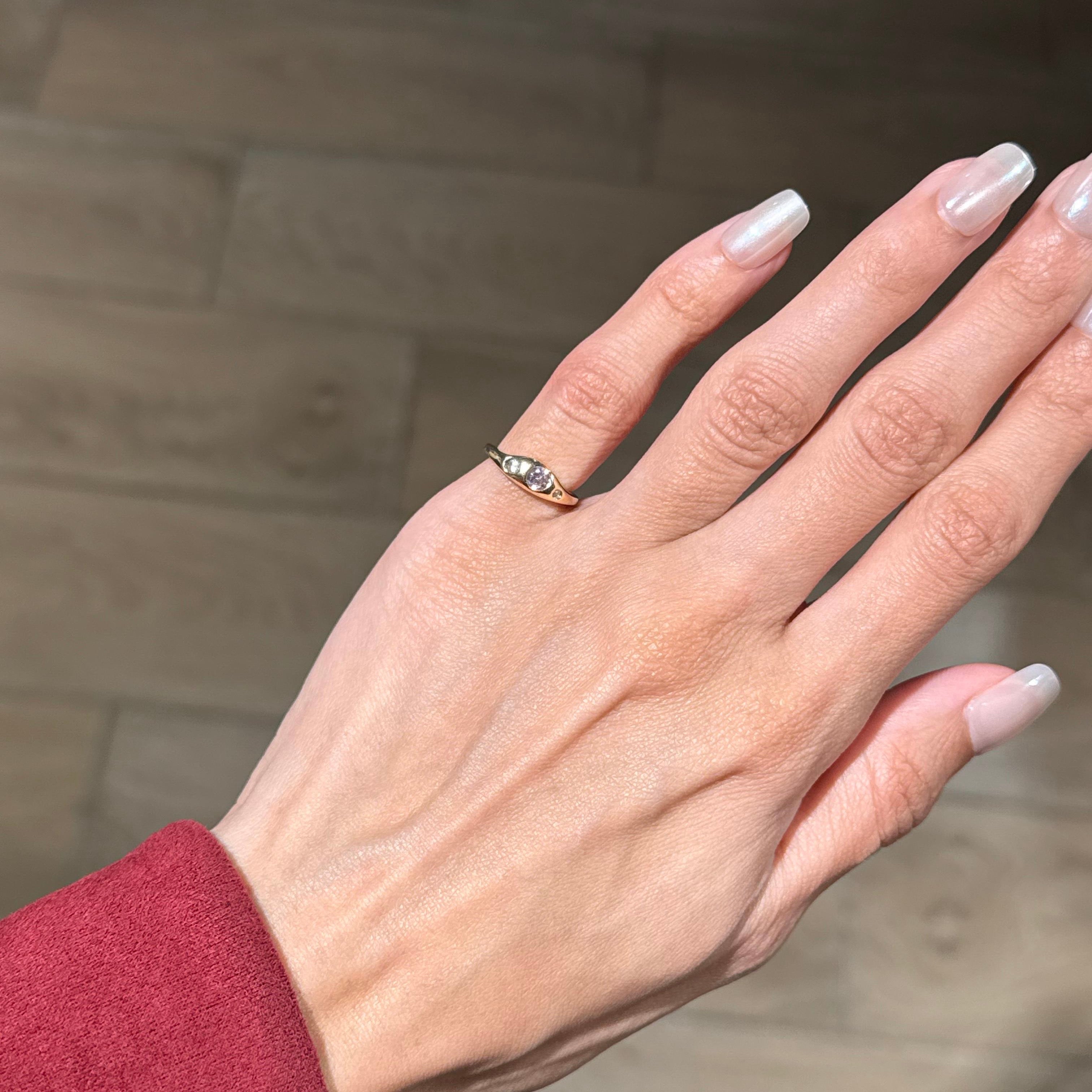SMALL DIAMOND PINKY RING