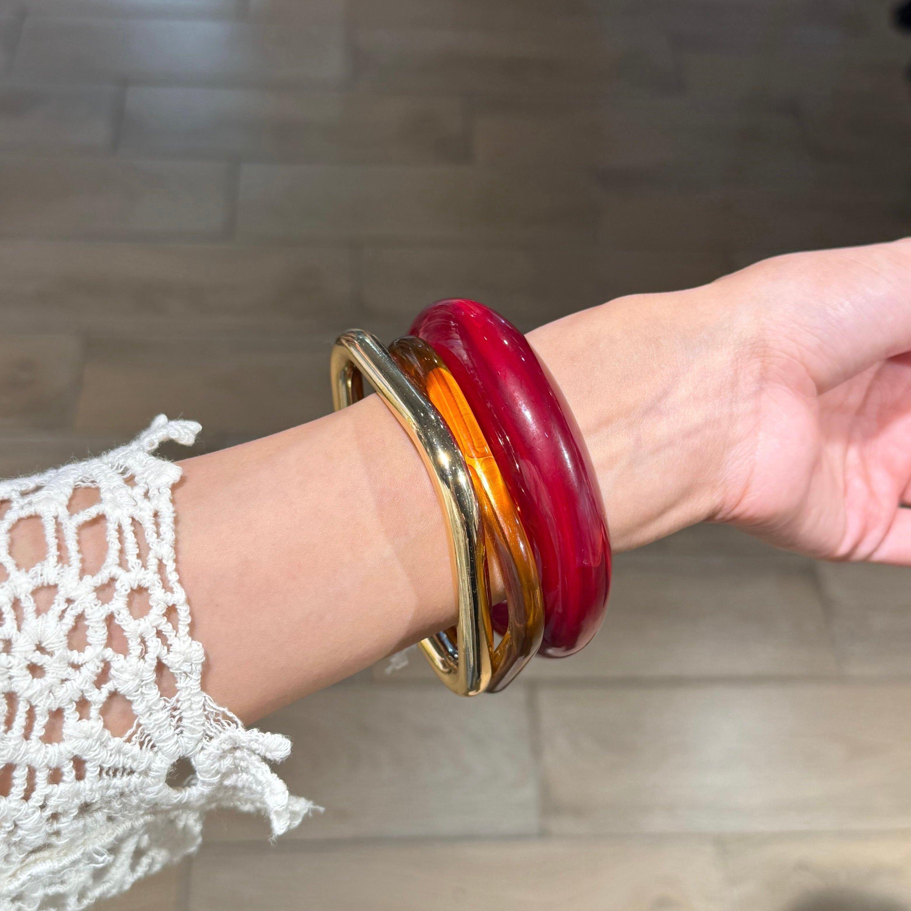 Colorful chunky bangles