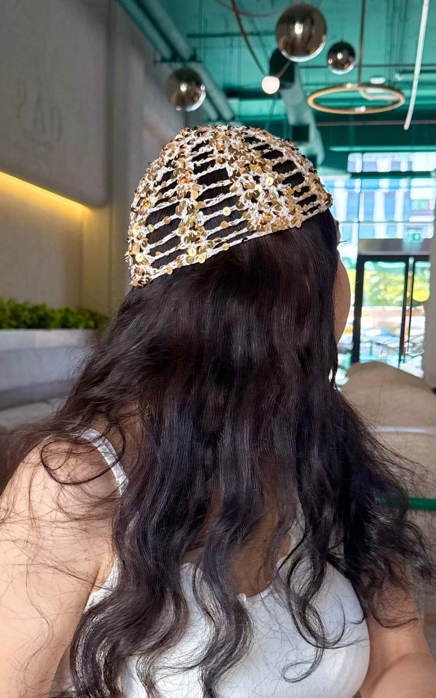 White- gold Bandana