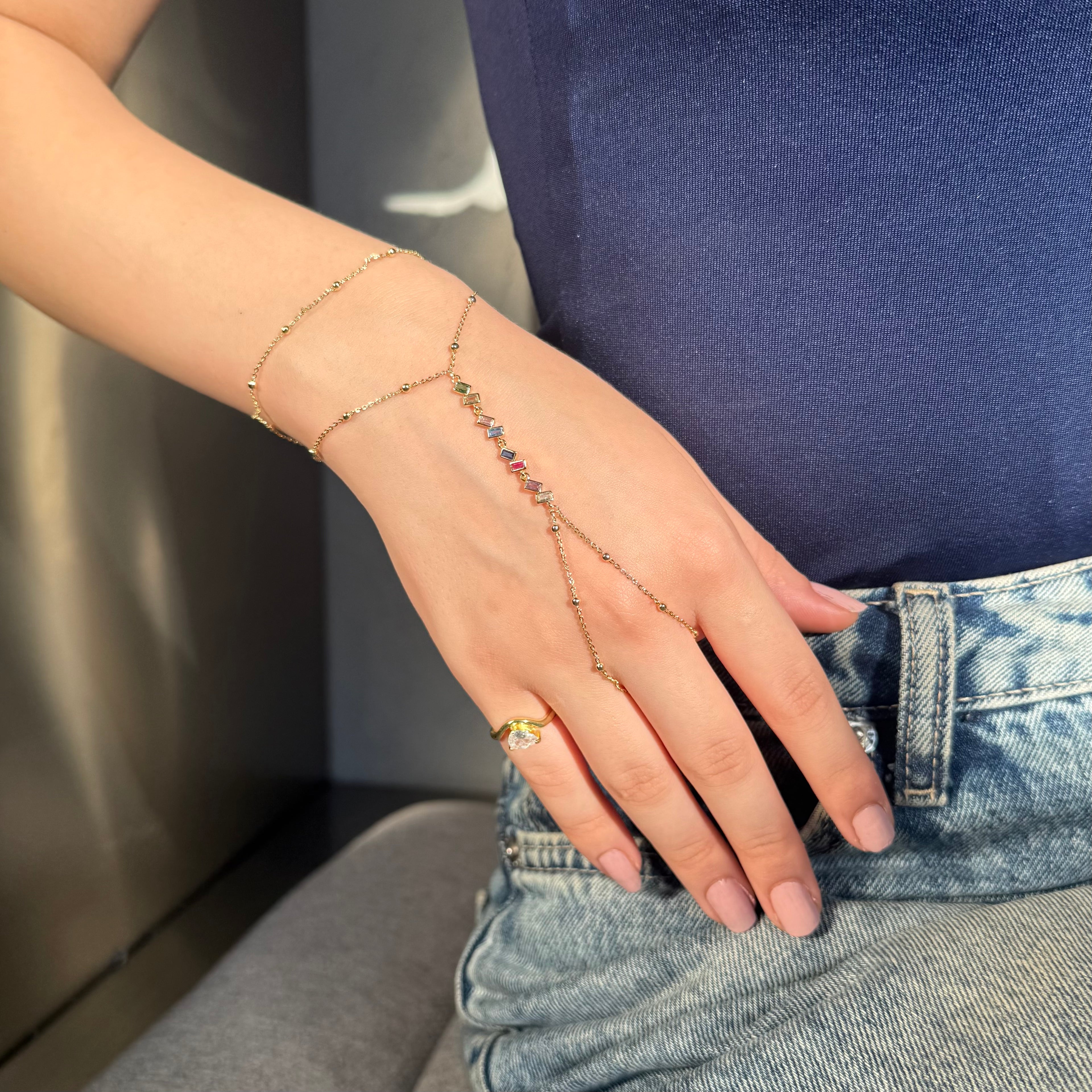 Colorful hand chain