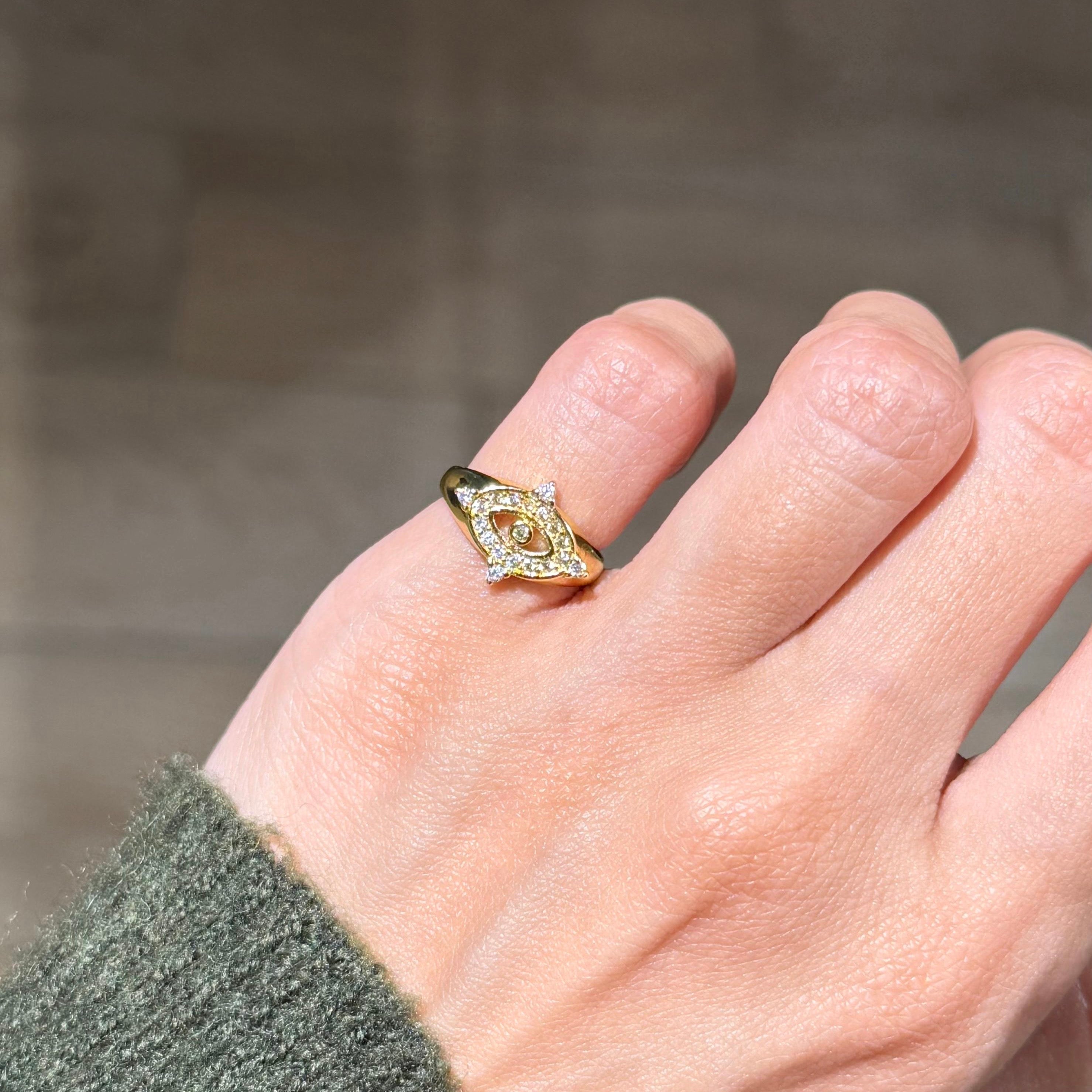 LUXE EYE PINKY RING