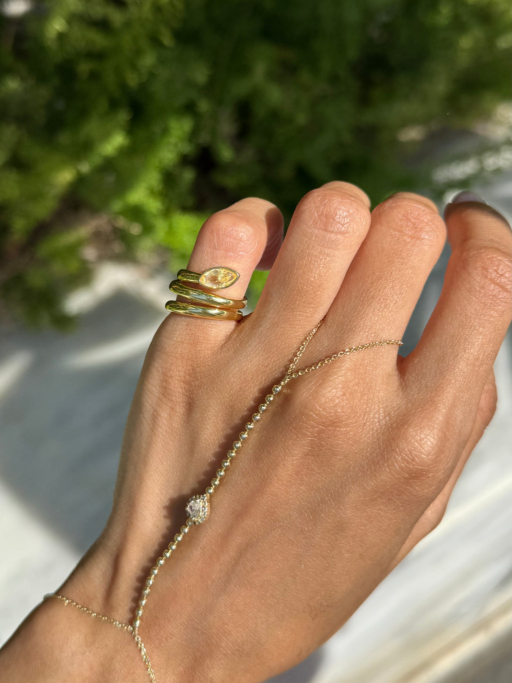 SNAKE PINKY RING