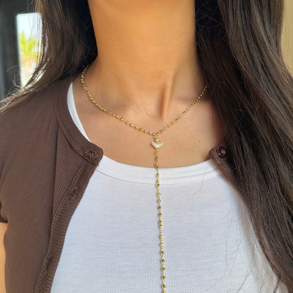 Swan Drop Necklace