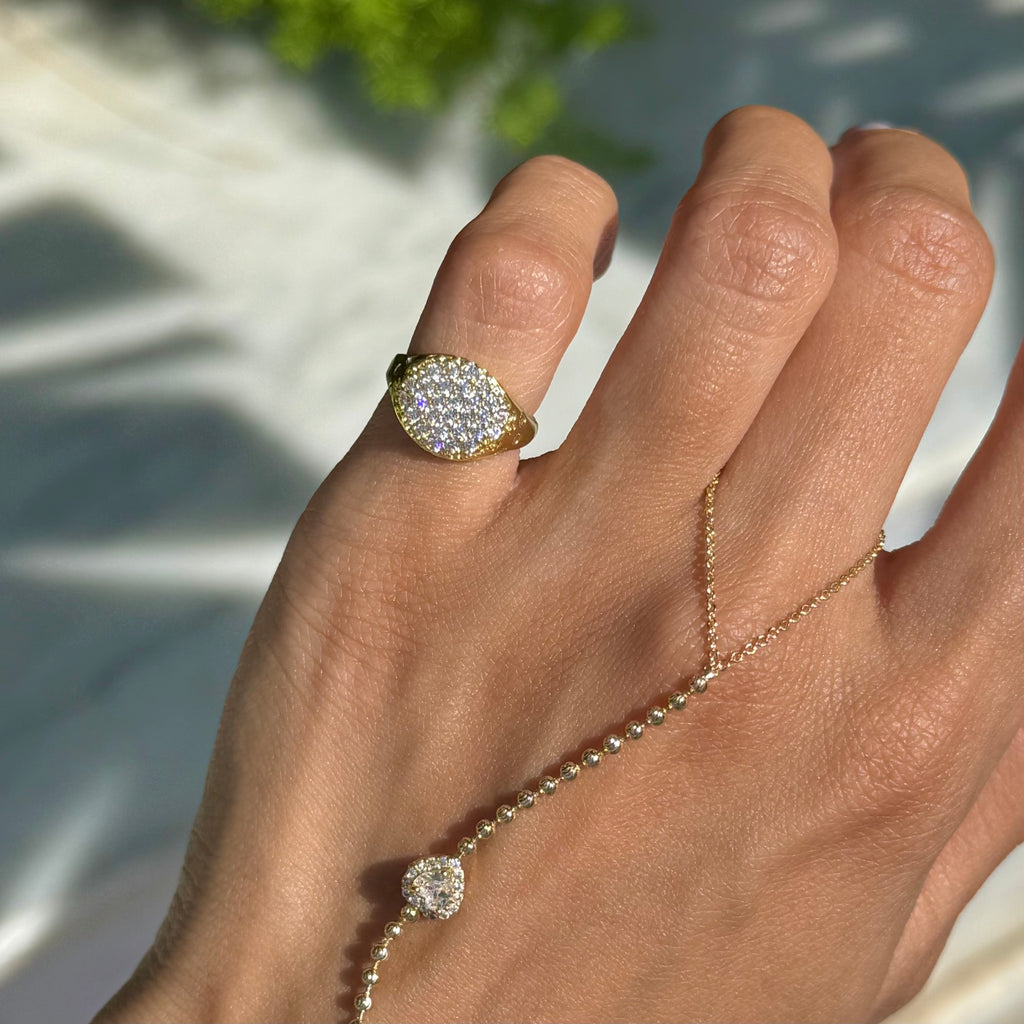 STARRY PINKY RING