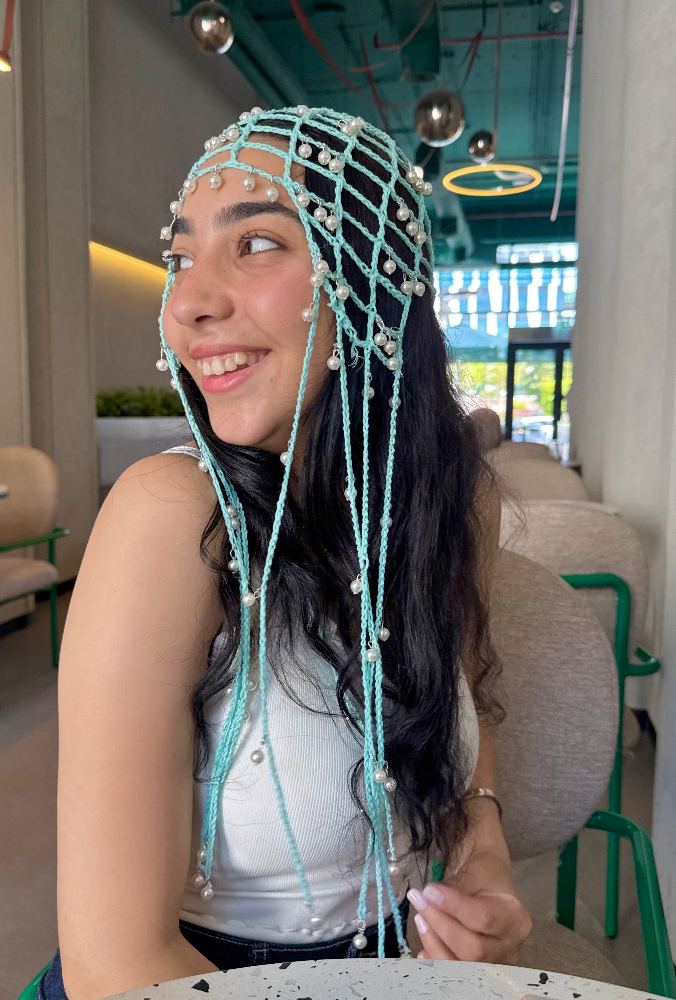 Sky pearl Bandana