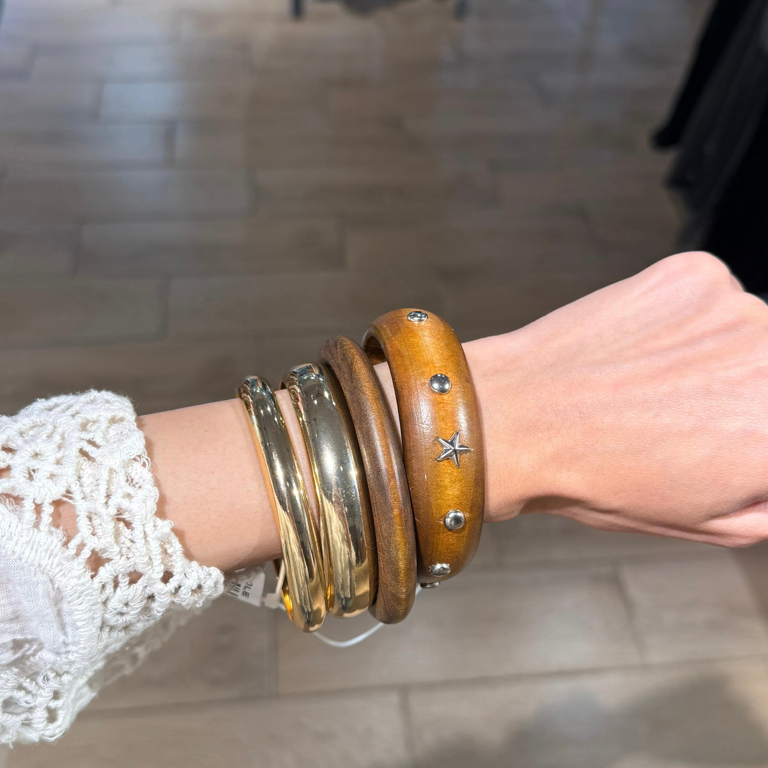 BROWN&GOLD BANGEL