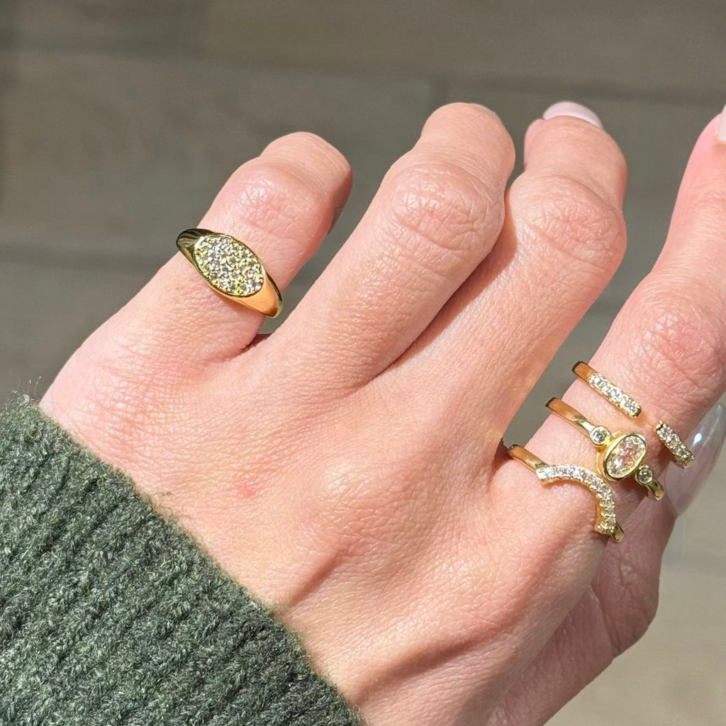 STARY PINKY RING
