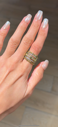 Golden layers Ring