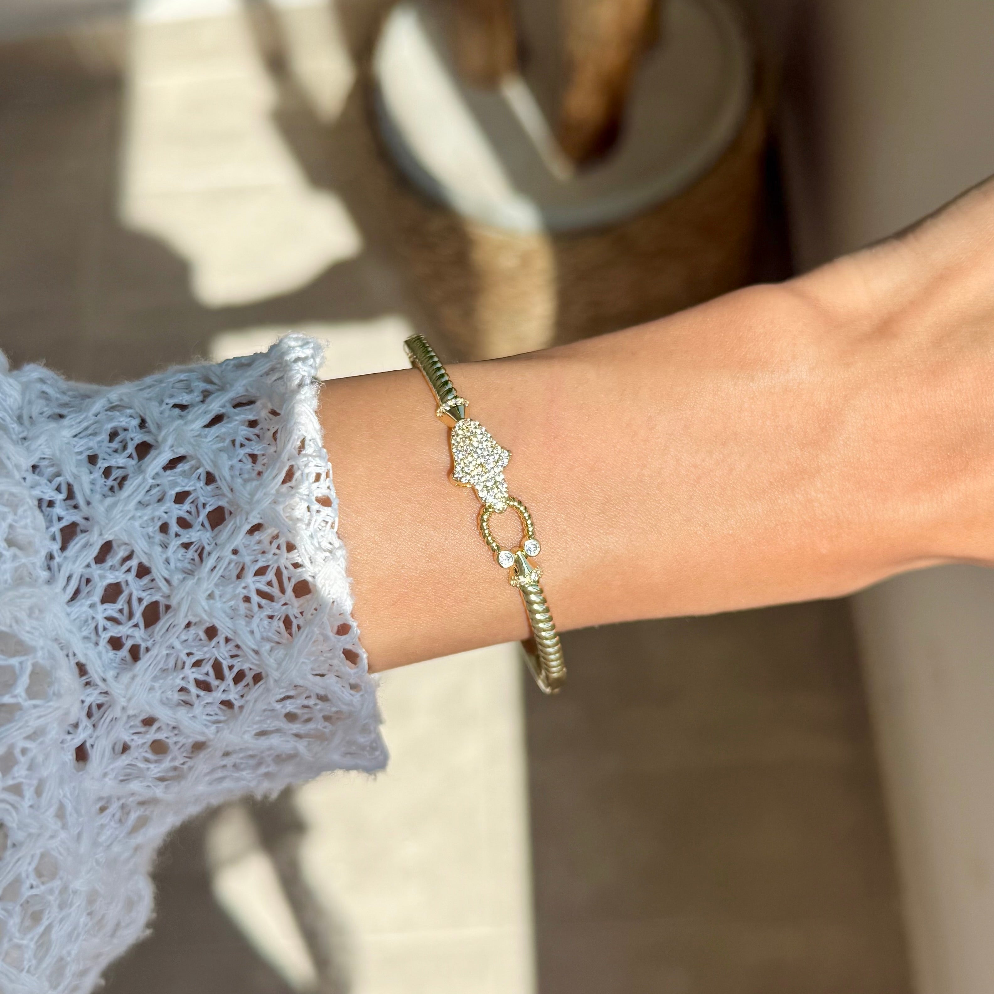Evil eye bangle