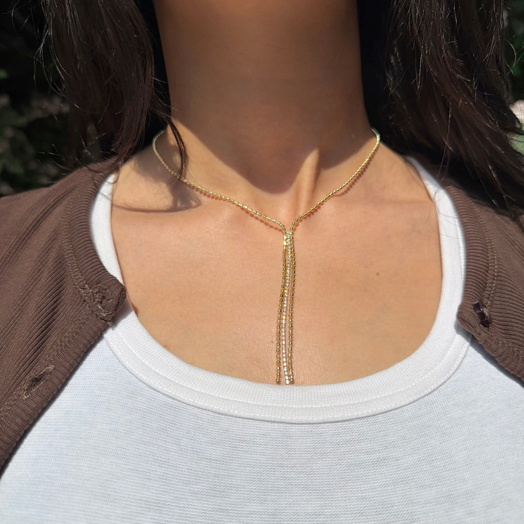 TENNIS DROP NECKLACE