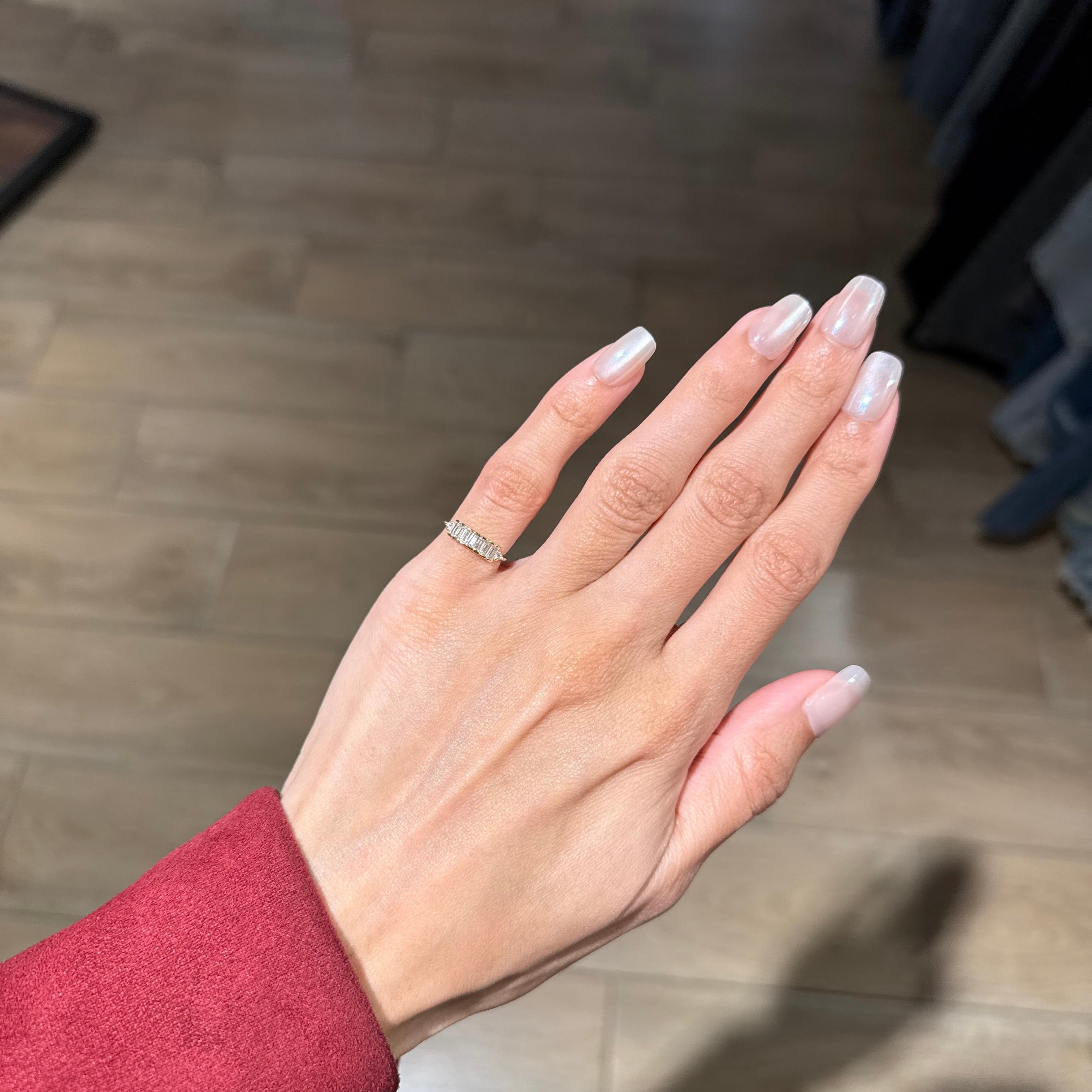 Minimal shine pinky ring