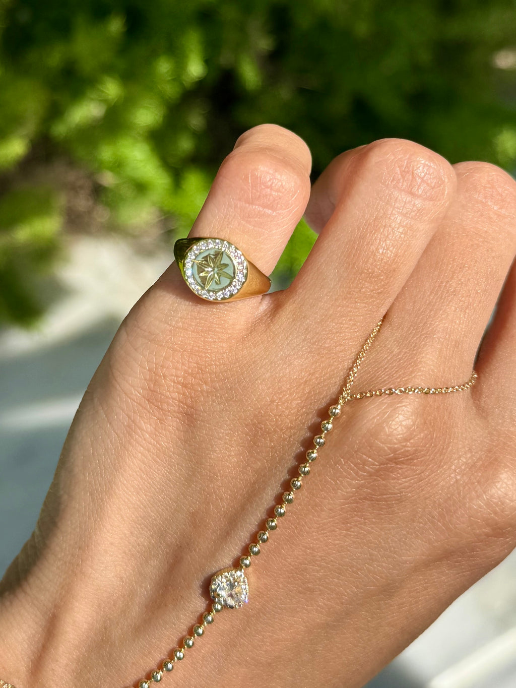 STAR PINKY RING
