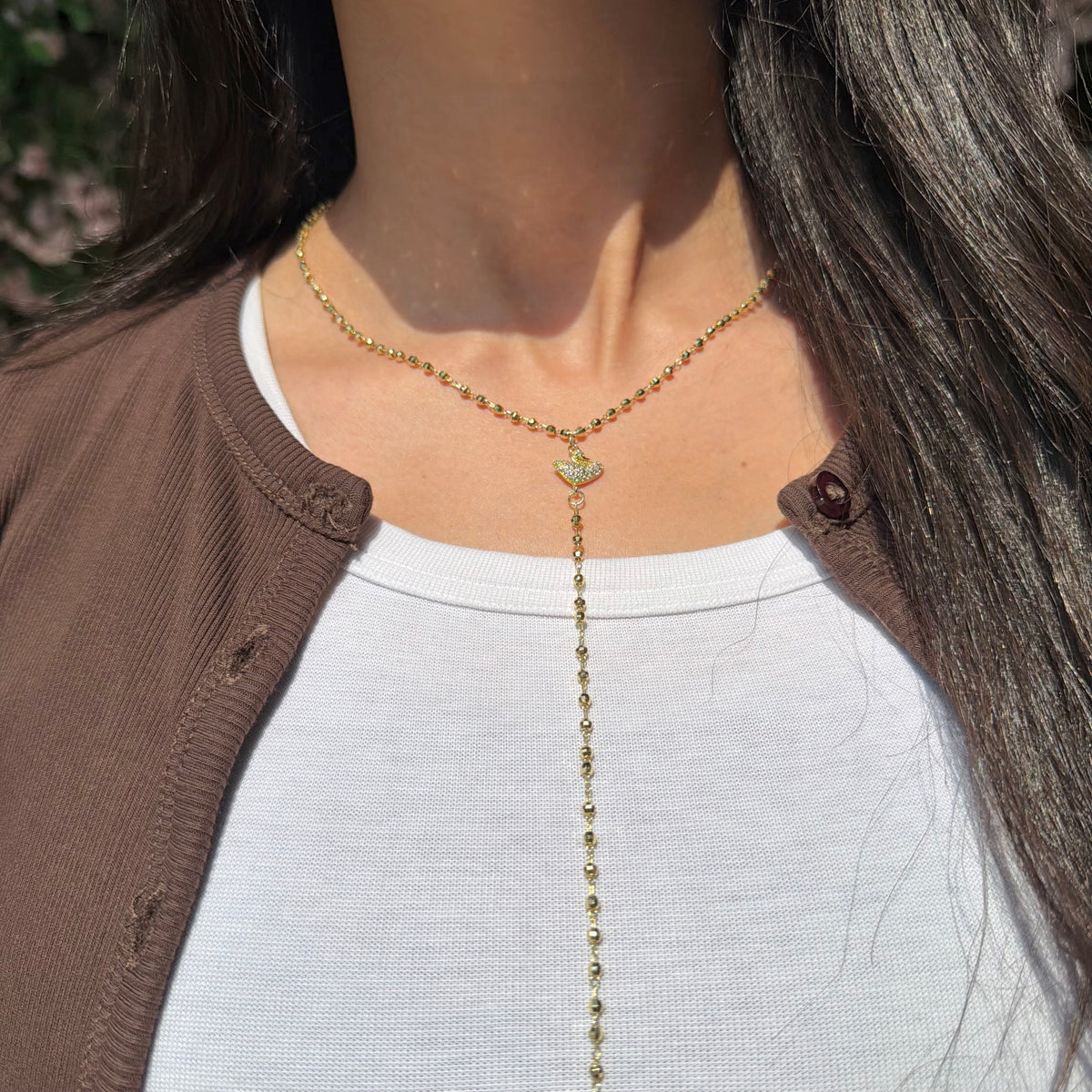 Swan Drop Necklace