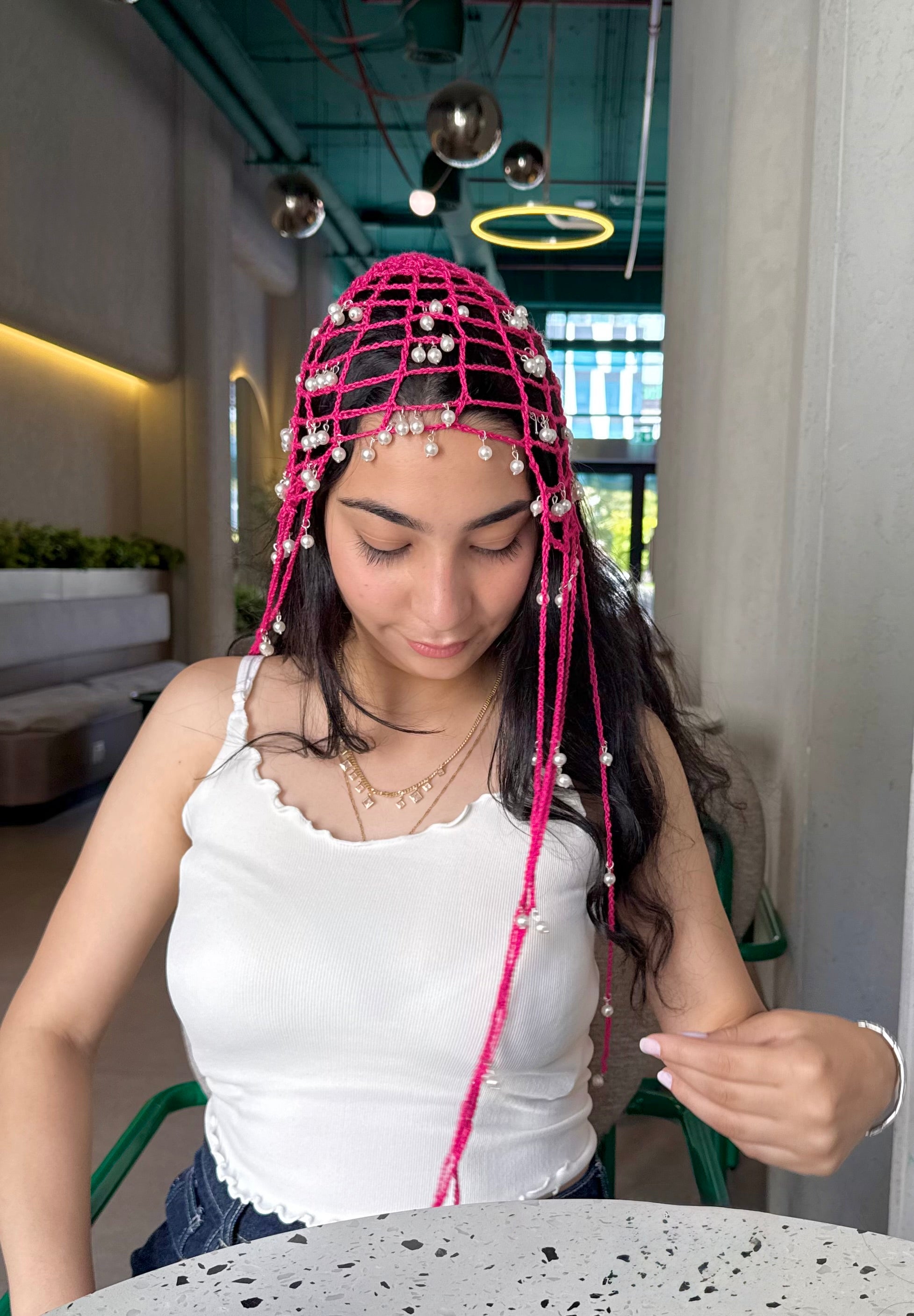 Pink Pearl Bandana
