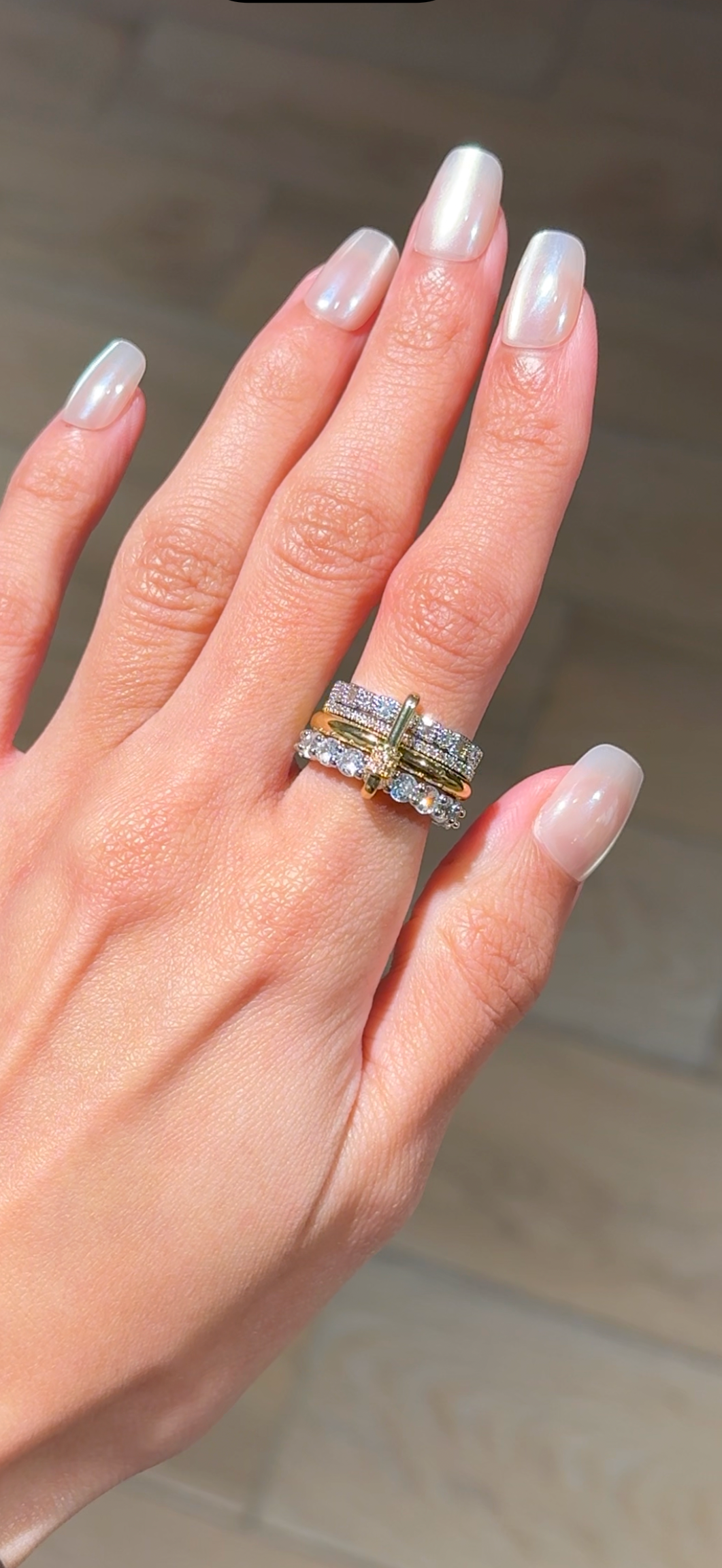 Diamond layers ring
