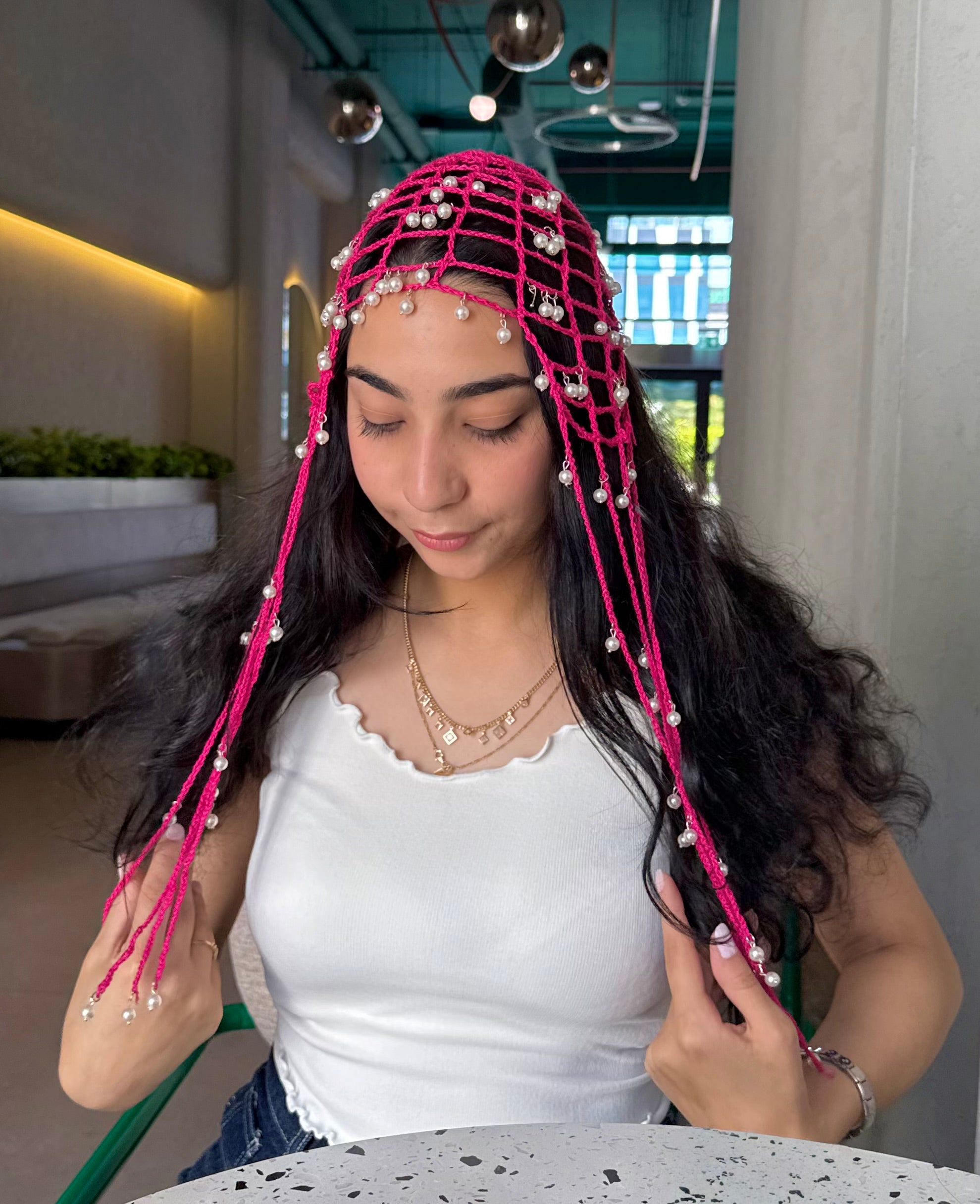 Pink Pearl Bandana