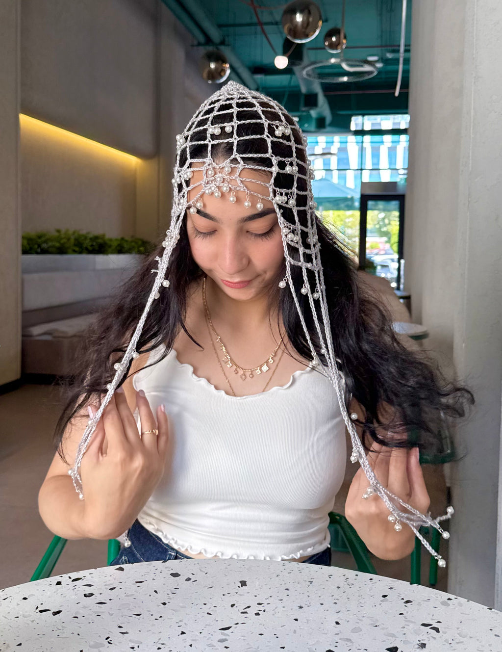 Gray Pearl Bandana