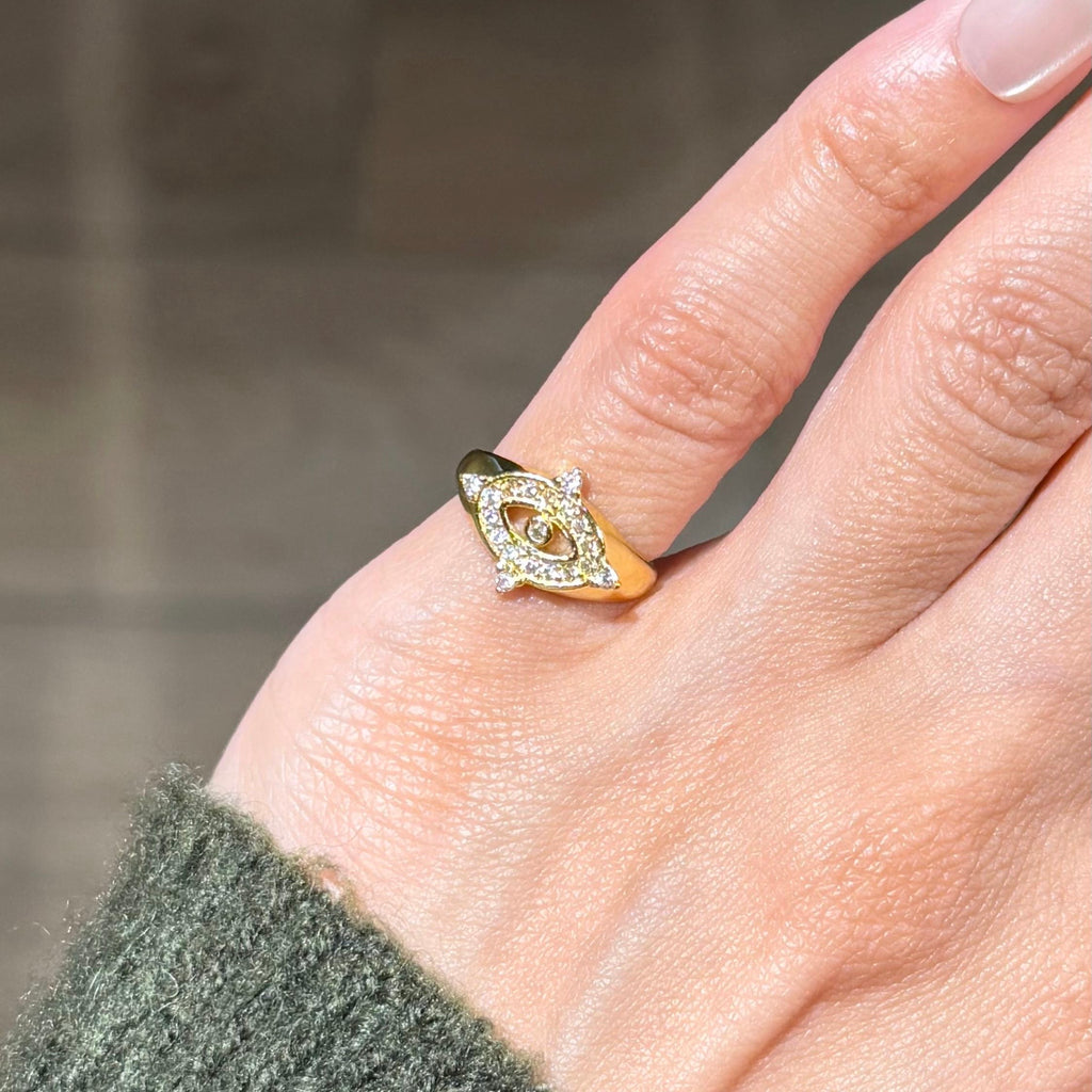 LUXE EYE PINKY RING