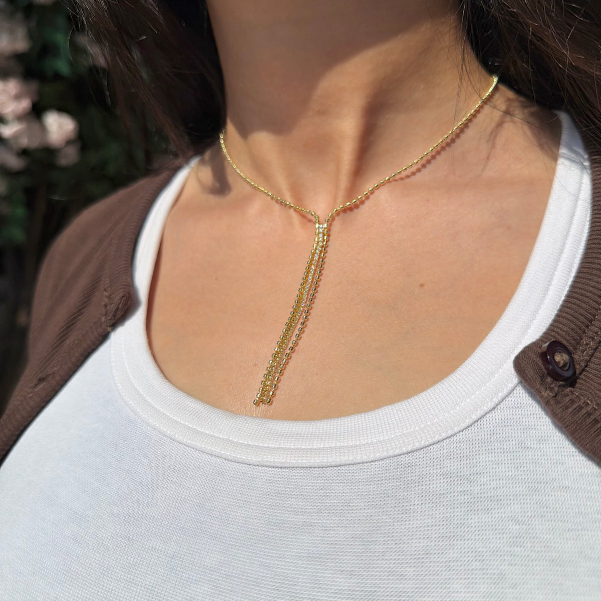 TENNIS DROP NECKLACE