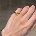 OVAL DIAMOND PINKY RING