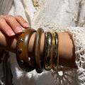 BROWN&GOLD BANGEL