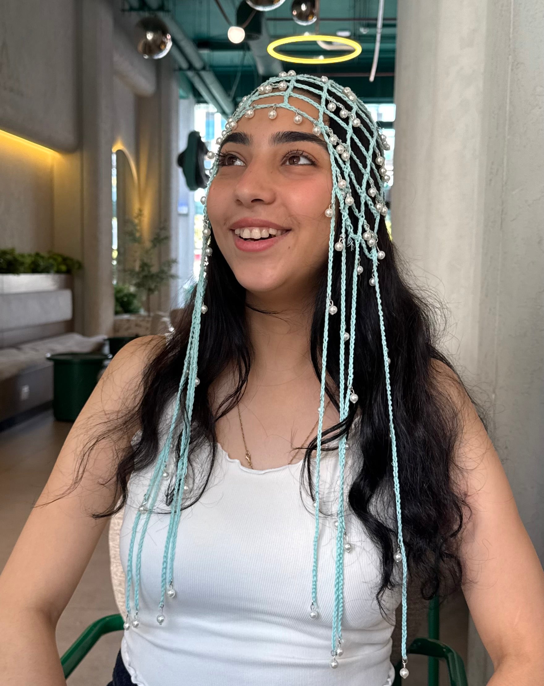 Sky pearl Bandana