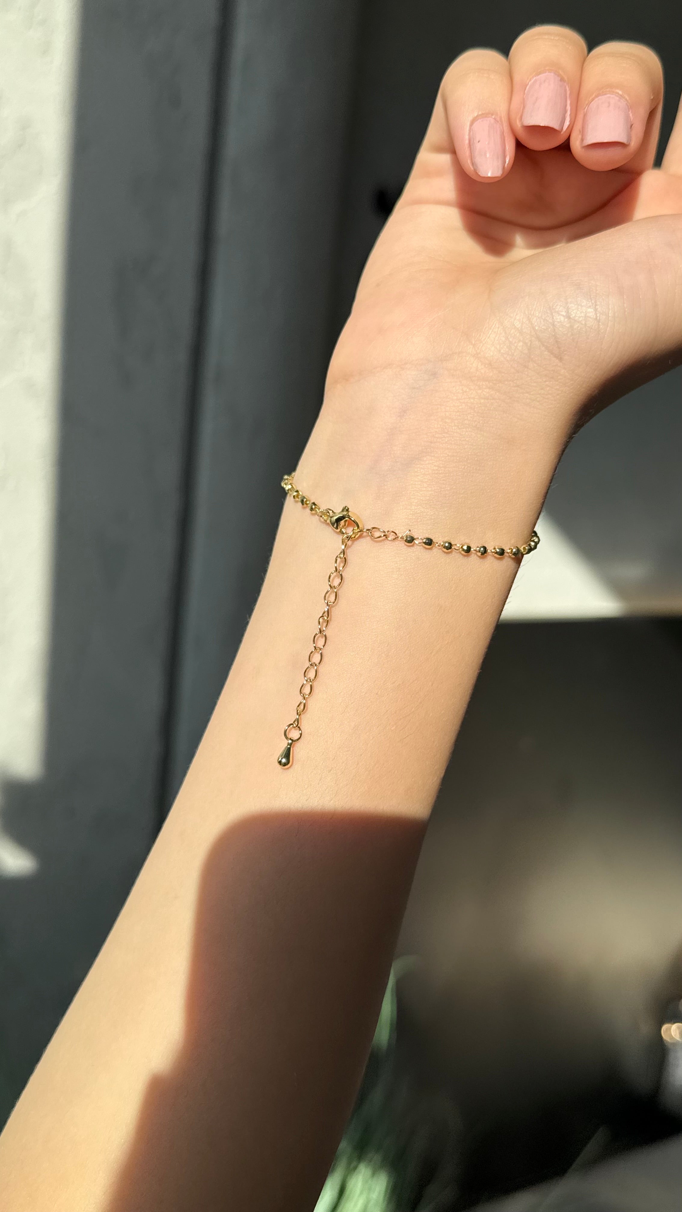 Gold hand chain