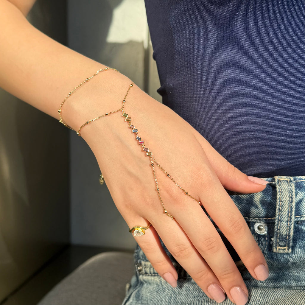 Colorful hand chain