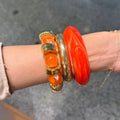ORANGE BULKY BANGELS