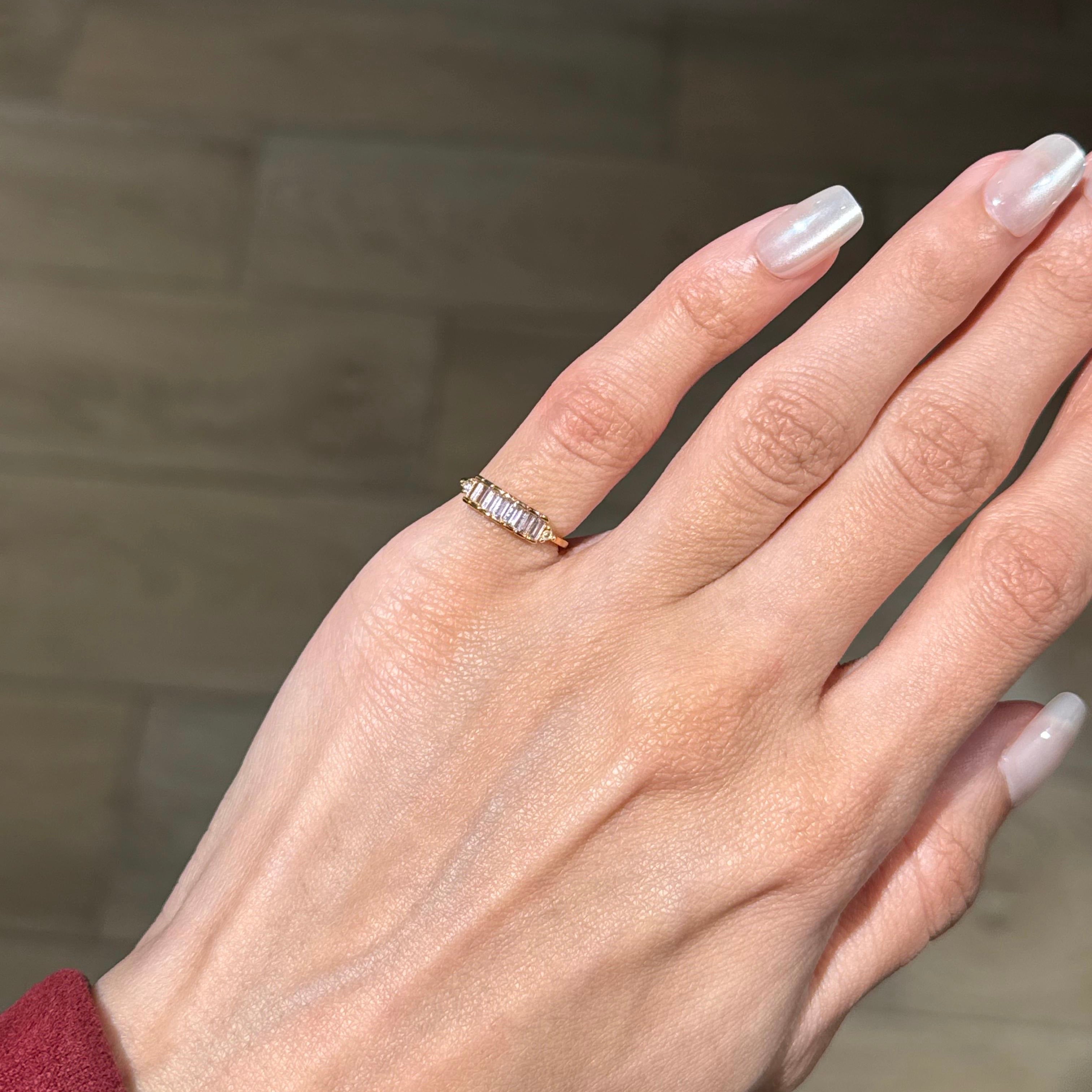 Minimal shine pinky ring