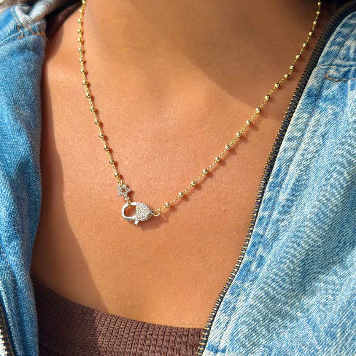 STARRY LOCK NECKLACE