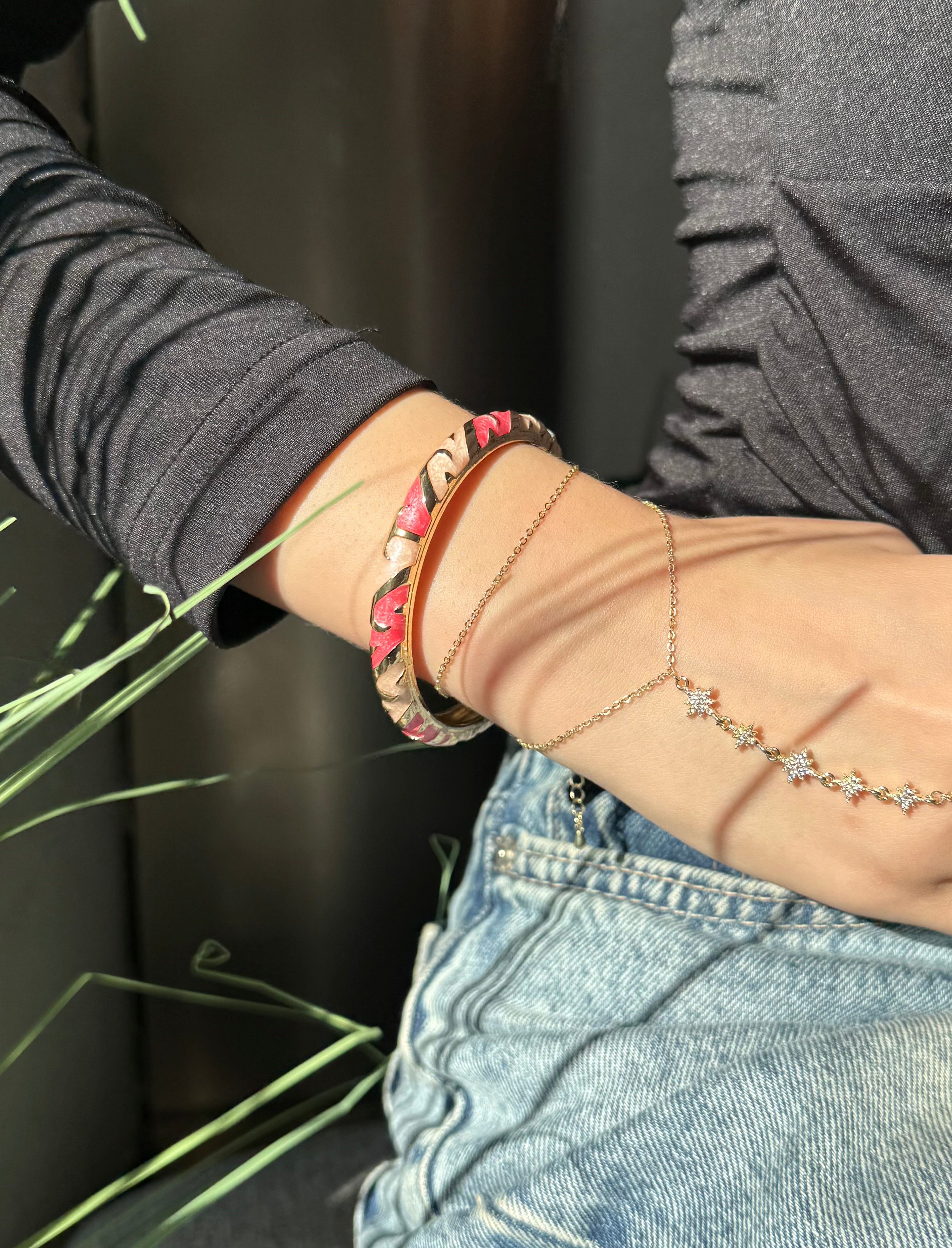 Hot pink bangle