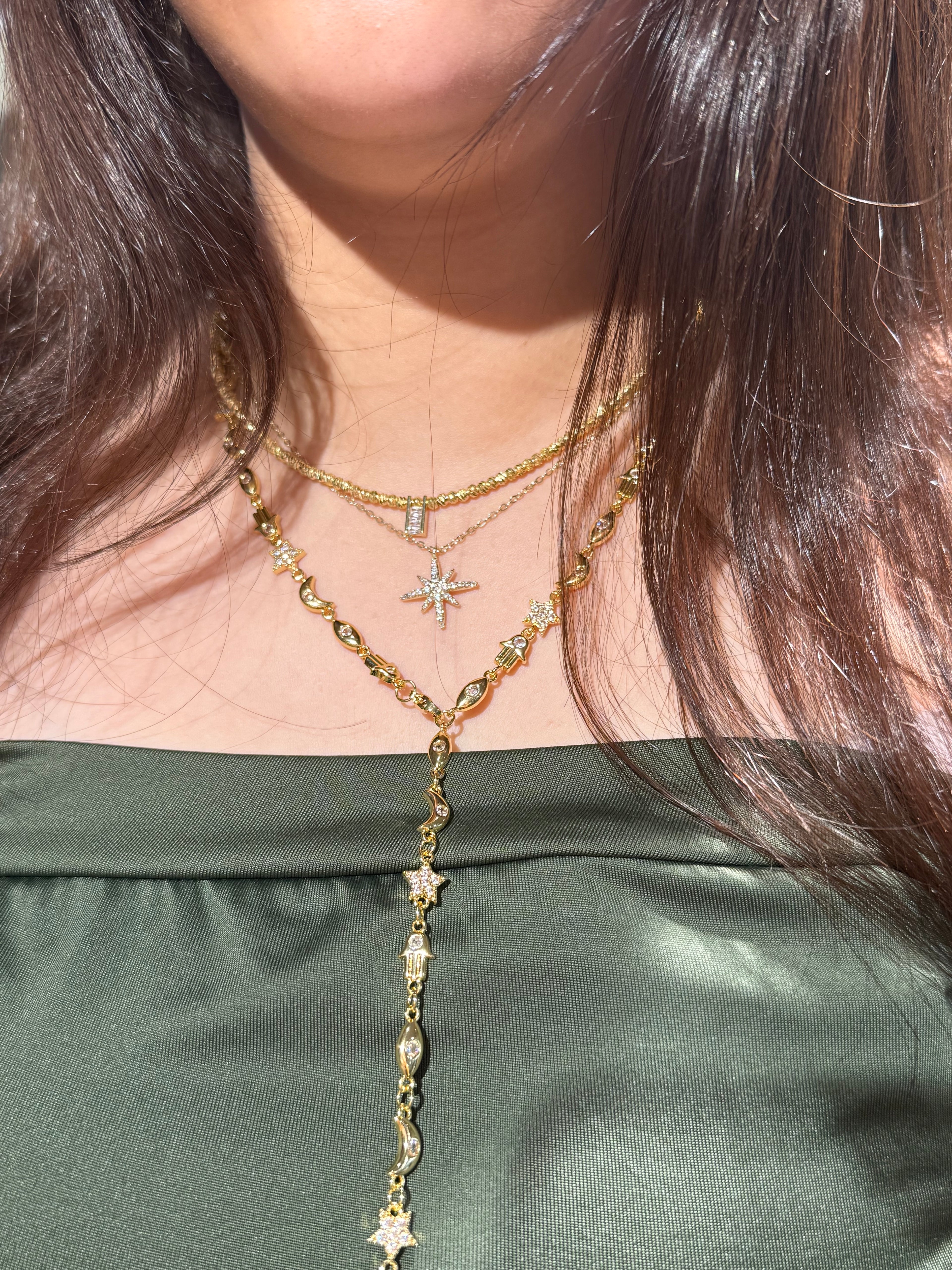 Starry drop necklace