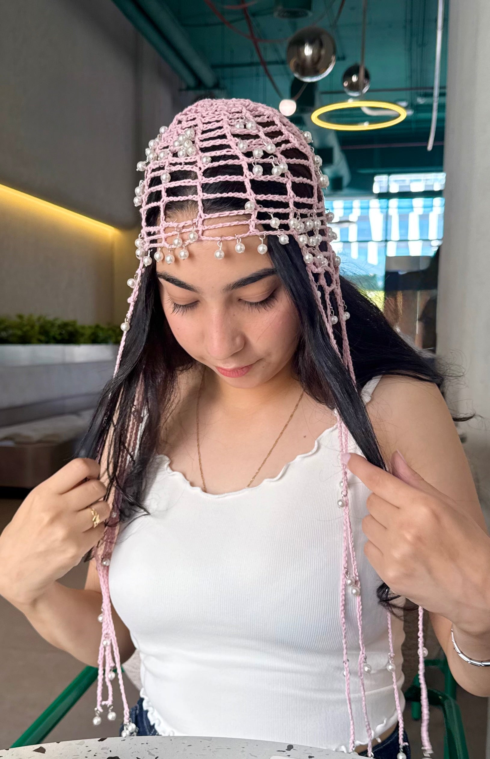 Rose Pearl Bandana