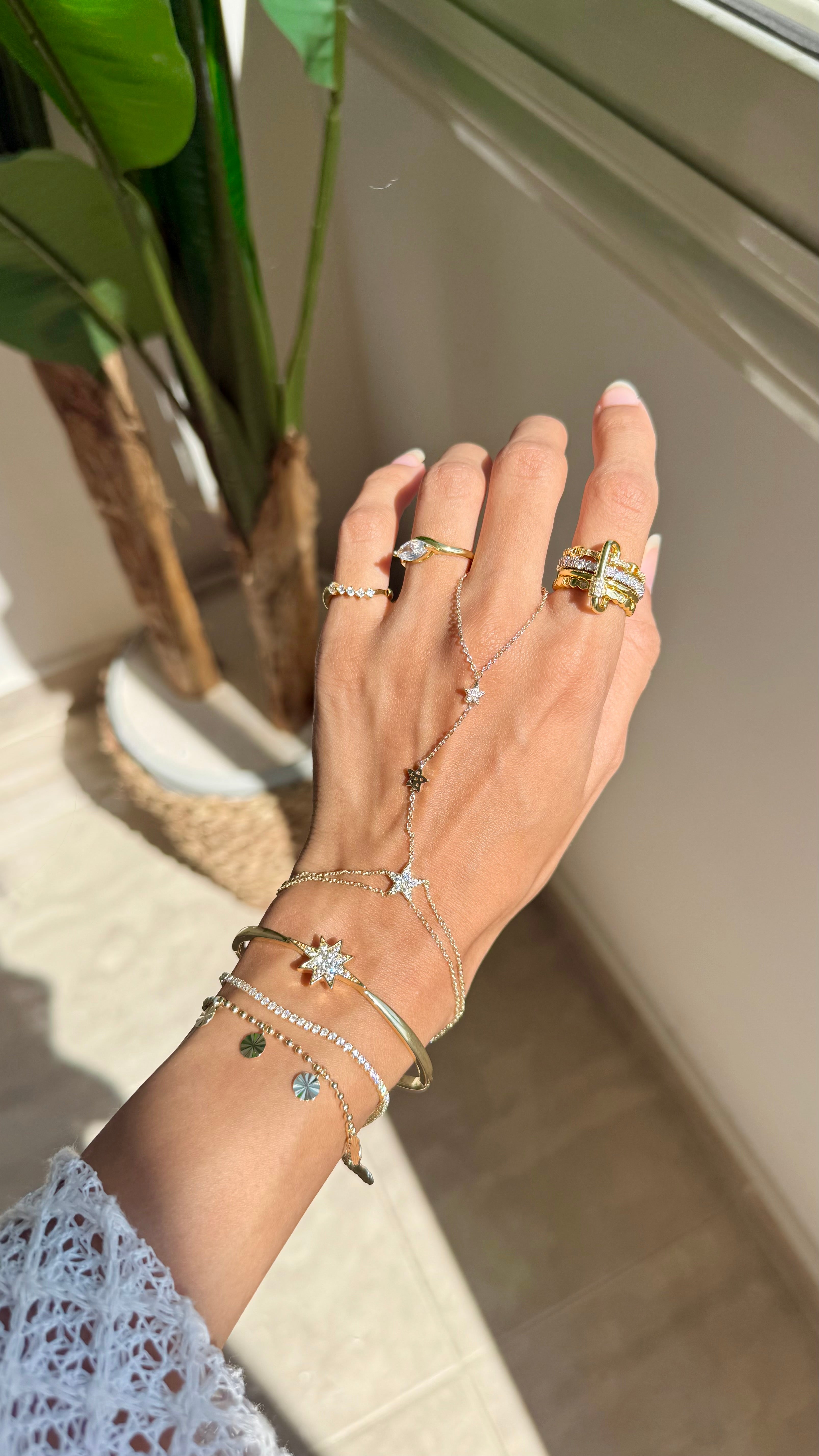 Gold layerd tennis bracelet