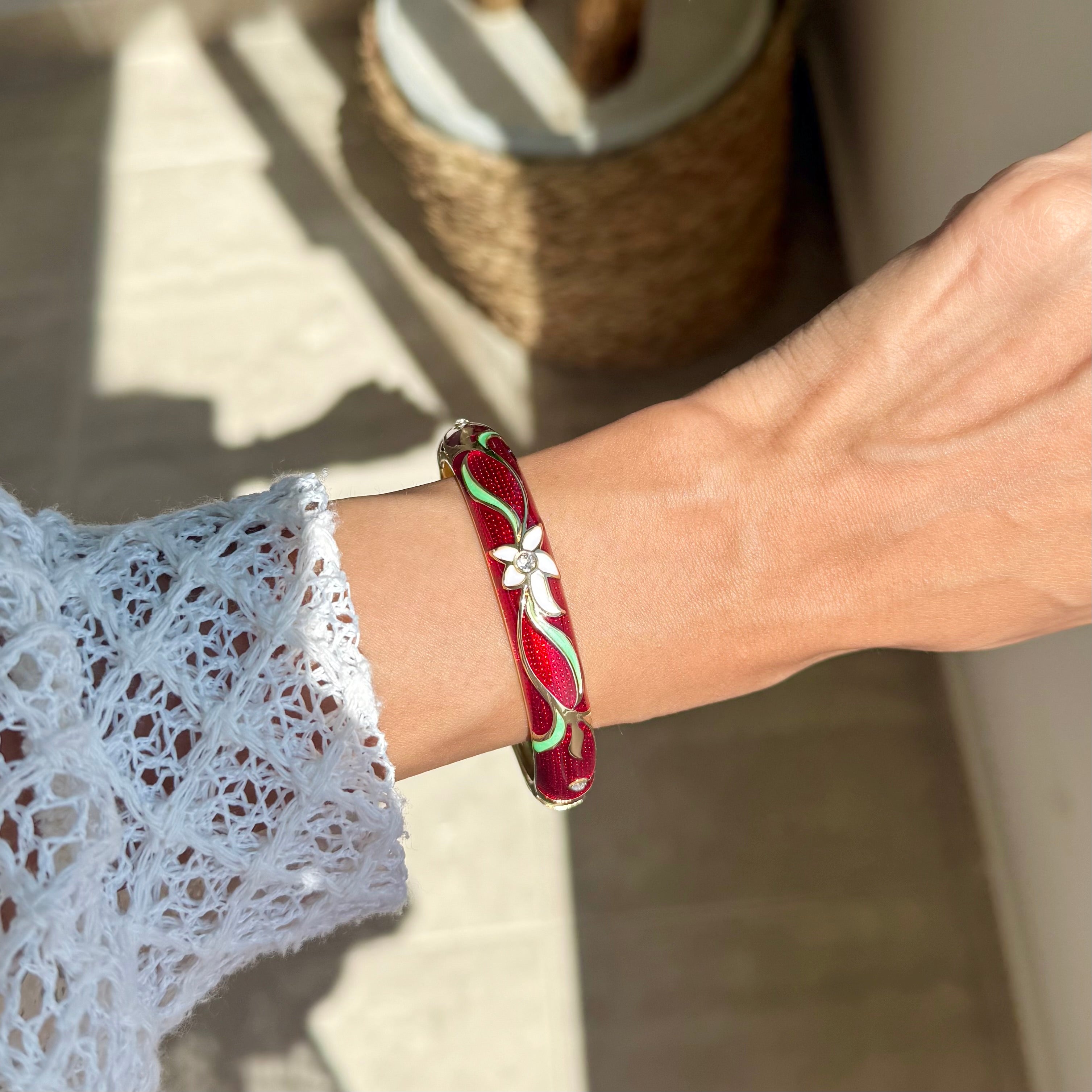 Floral bangle