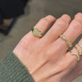 STARY HEART PINKY RING